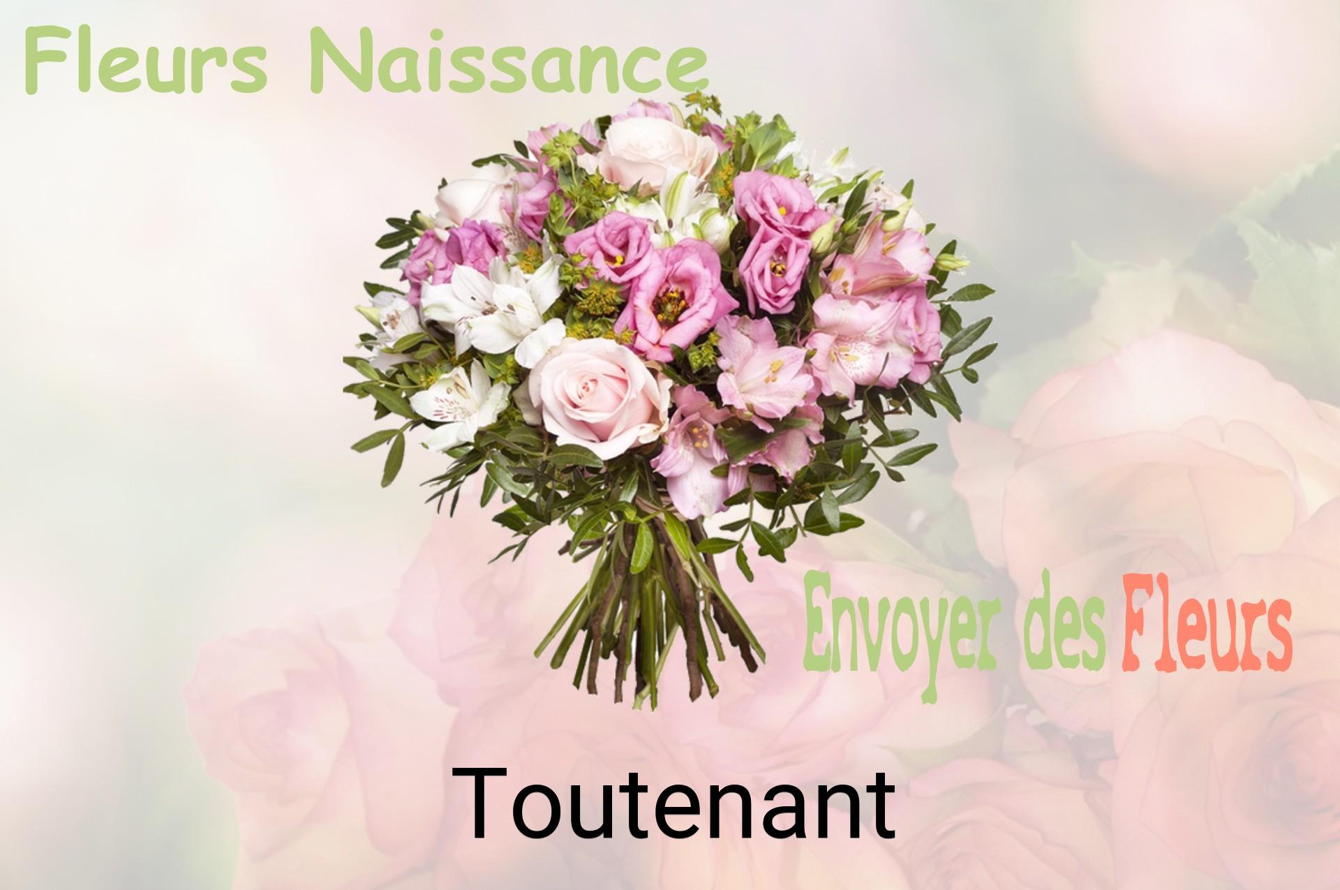 Bouquet de fleurs de naissance livré à Toutenant